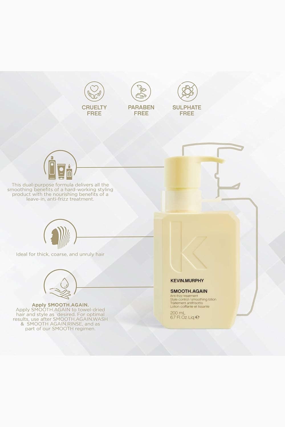 Kevin Murphy Smooth Again loción antifreeze, 6.7 onzas.