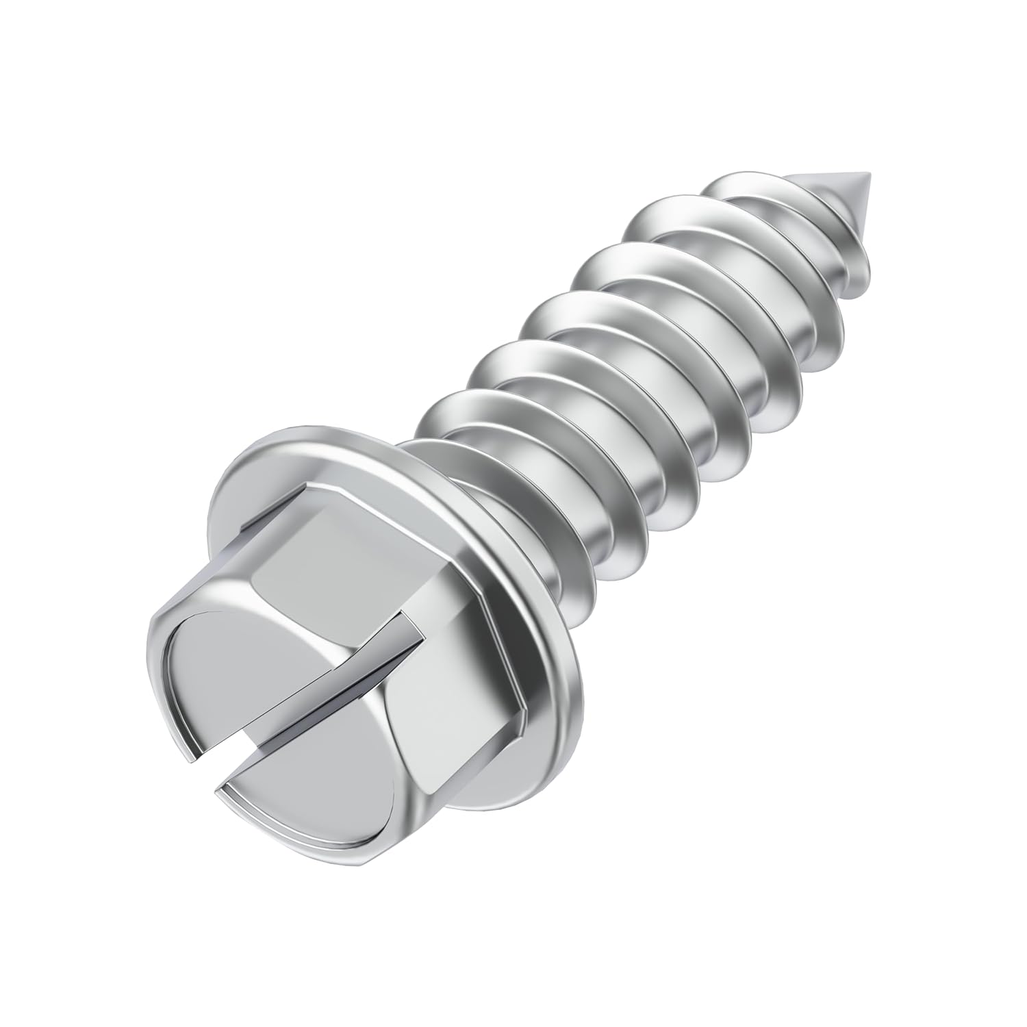 Prime Ave Tornillos de acero inoxidable resistentes a prueba de óxido con cabeza hexagonal ranurada de 38 pulgadas + insertos de nailon para