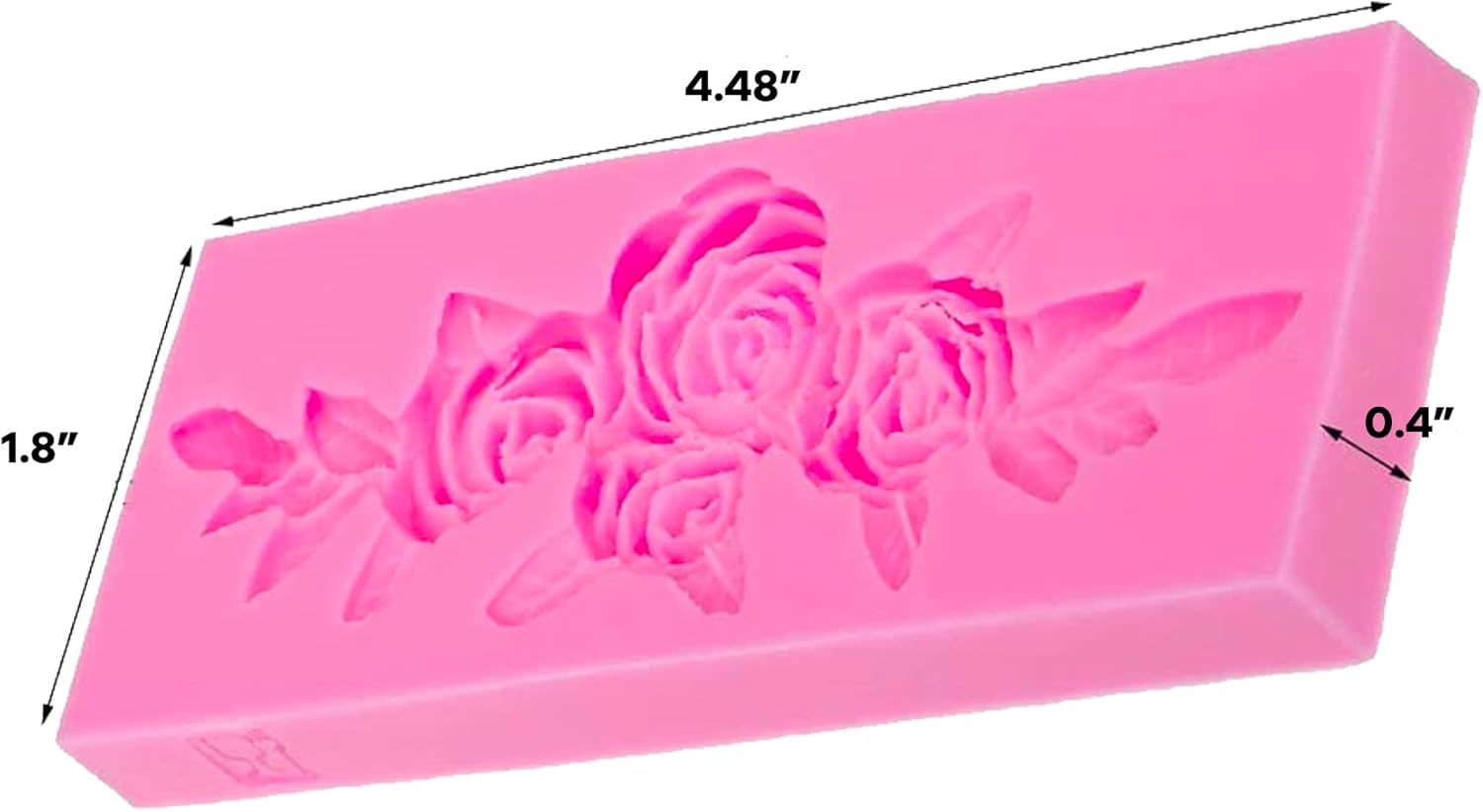 Precioso molde de silicona con forma de guirnalda de rosas para bricolaje, molde de jabón, postres, cupcakes, decoración de pasteles, cubitos de