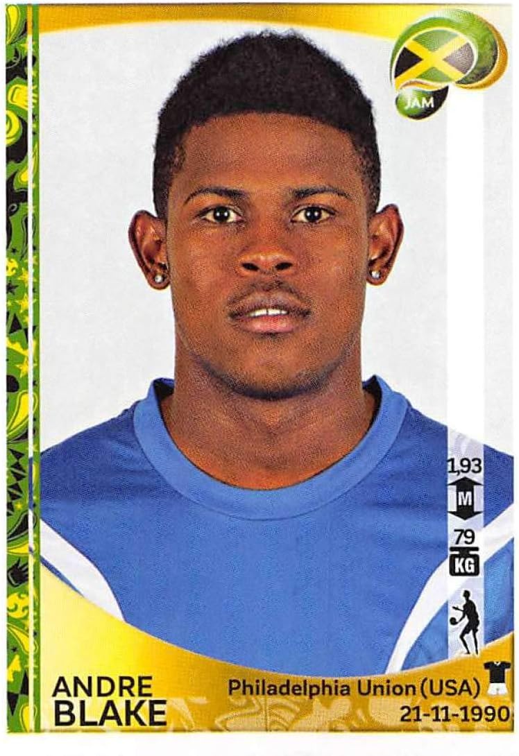 2016 Panini Copa America Centenario Soccer Sticker #257 Andre Blake 2 Inch wide X 3 inch tall album sticker
