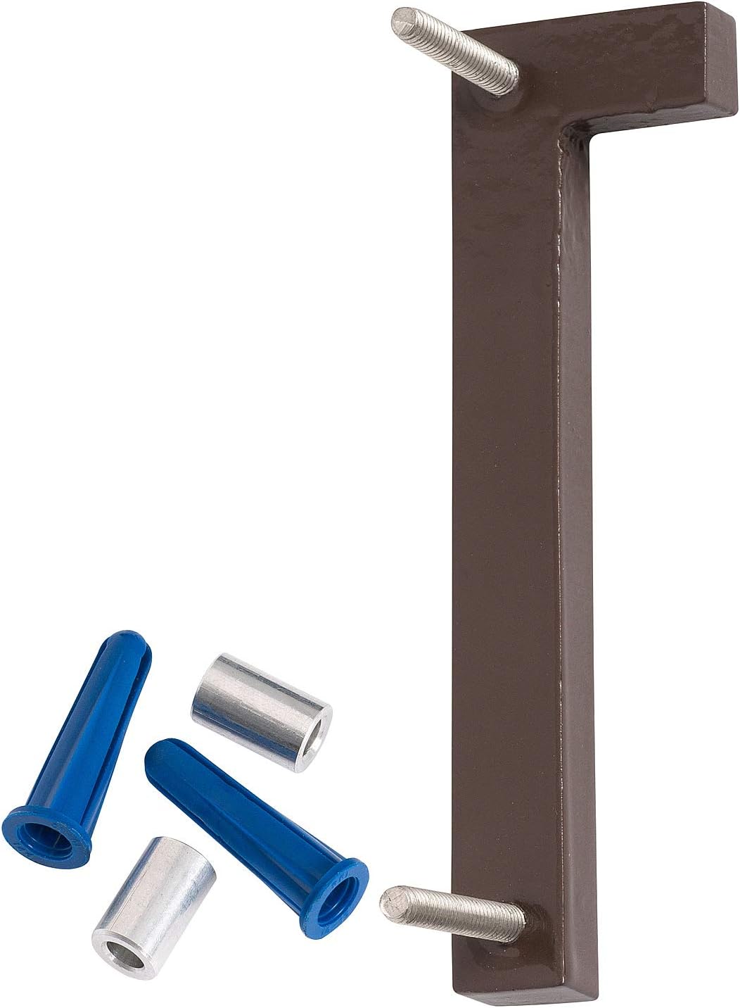 Montague Metal Products MHN-08-F-AC2-1 Números de casa de dirección flotantes modernos de aluminio cepillado sólido, 8 pulgadas, níquel satinado