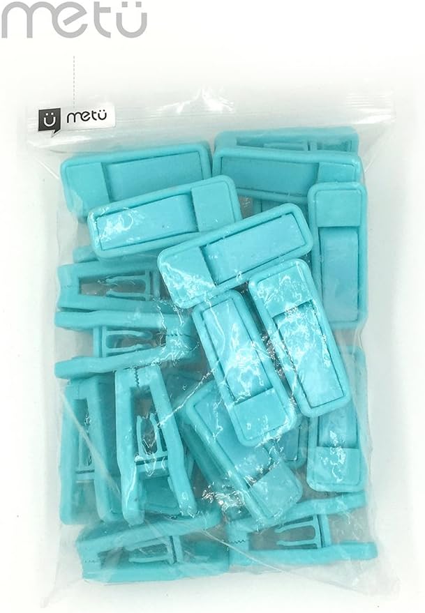 Clips de plástico para colgar ropa (20, aguamarina)