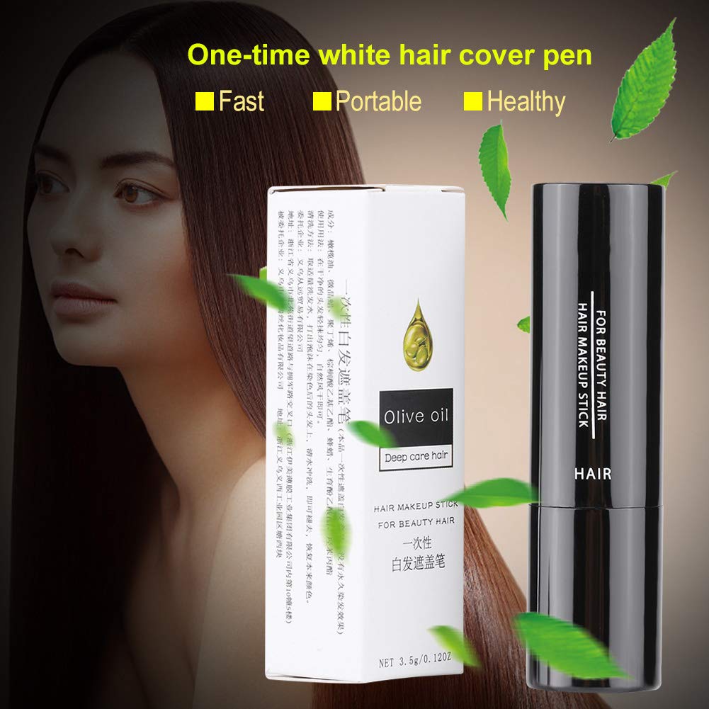 Sonew Lápiz de tinte para el cabello, lápiz de color para el cabello, lápiz de tinte para el cabello de una sola vez, tinte temporal para el