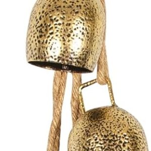 Styleonme Decorative Bells, 4-Piece Set of Harmonious Bells, Vintage Handmade and Rustic Lucky Christmas Bells Hanging on a Rope, Gifts for Mom, Styleonme Decorative Bells, 4-Piece Set of Harmonious Bells, Vintage Handmade and Rustic Lucky Christmas Bells Hanging on a Rope, Gifts for Mom,