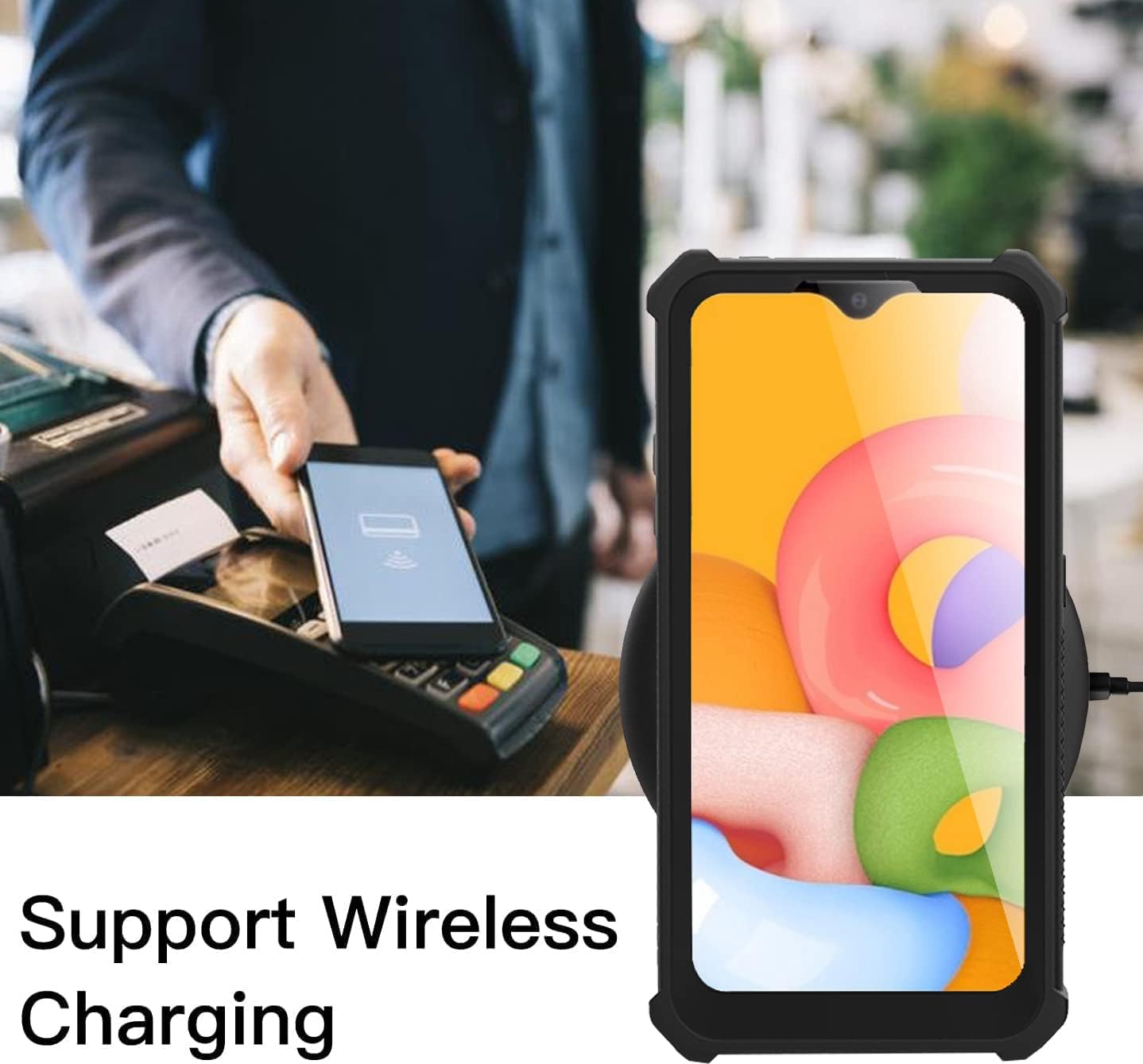 Asuwish Funda de teléfono para Samsung Galaxy Note 8, a prueba de golpes, dura, a prueba de caídas, protección de cuerpo completo, resistente,