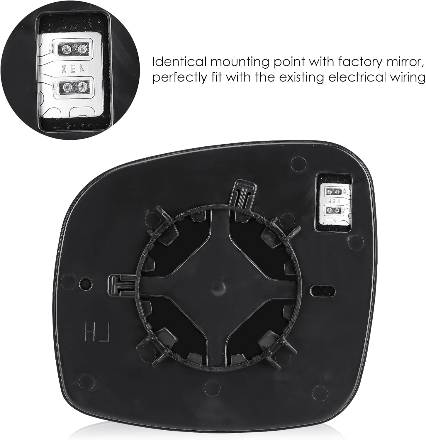 Espejo izquierdo y derecho con calefacción para Dodge Grand Caravan 2008-2020, para Chrysler Town & Country 2008-2016, para RAM CV 2012-2015, para