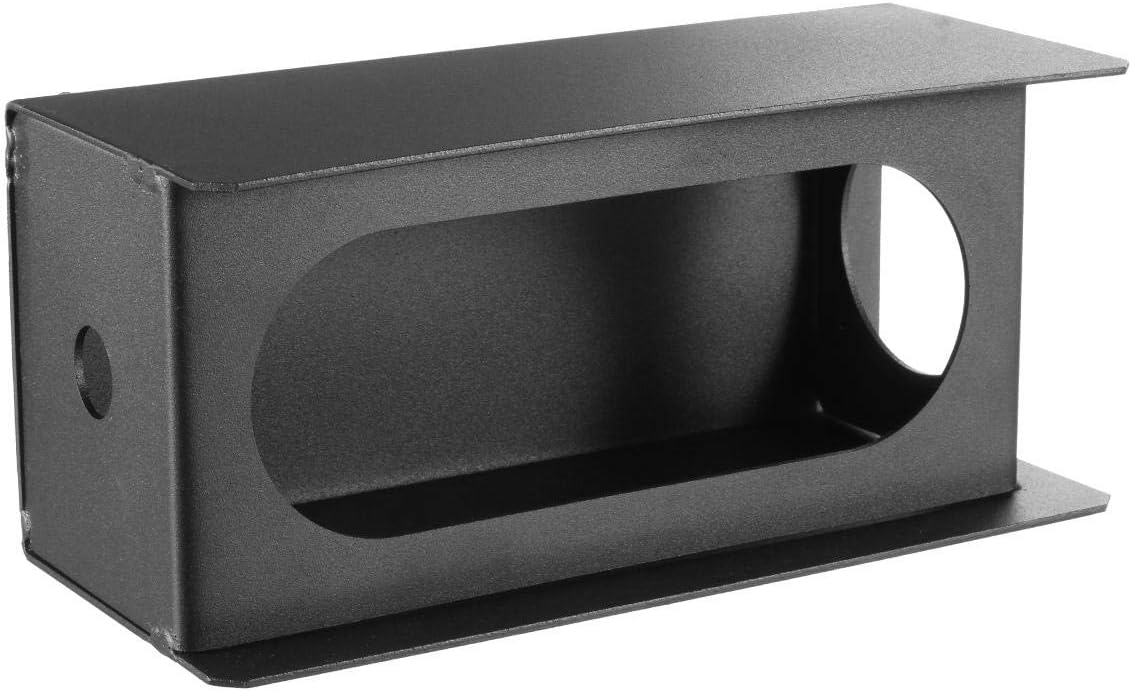 Partsam 2 unidades de acero negro resistente camión utilitario remolque 6 pulgadas protector de luz trasera caja ovalada de 2 pulgadas luz lateral
