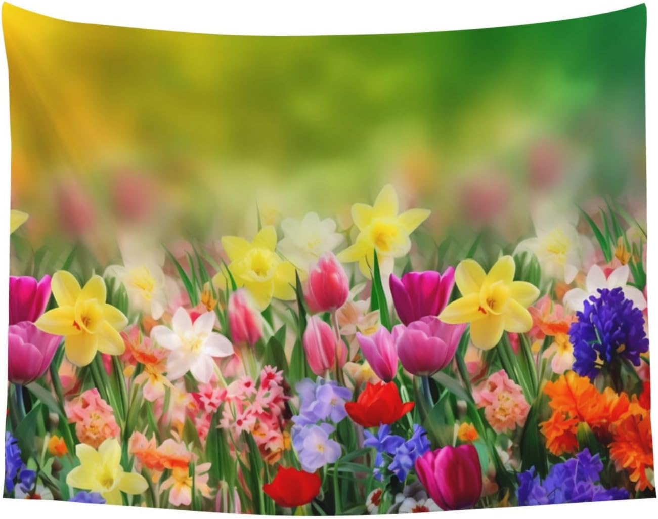 Nameapo Tapiz de verano con flores de primavera para dormitorio, tapiz colgante de pared para sala de estar, dormitorio, manta para decoración del