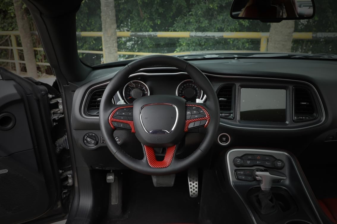 GZXinWei Adhesivo para cubierta de marco interior de fibra de carbono para Dodge Dodge Challenger 2015-2023 Charger 2016-2023