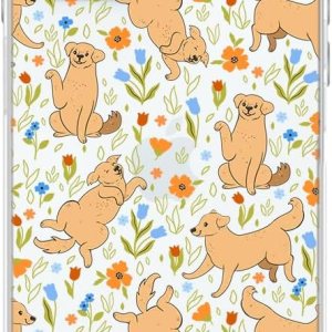 Blingy’s Funda para iPhone 15, lindo diseño de perro Golden Retriever, diseño de animales labrador, funda protectora transparente de TPU suave Blingy’s Funda para iPhone 15, lindo diseño de perro Golden Retriever, diseño de animales labrador, funda protectora transparente de TPU suave