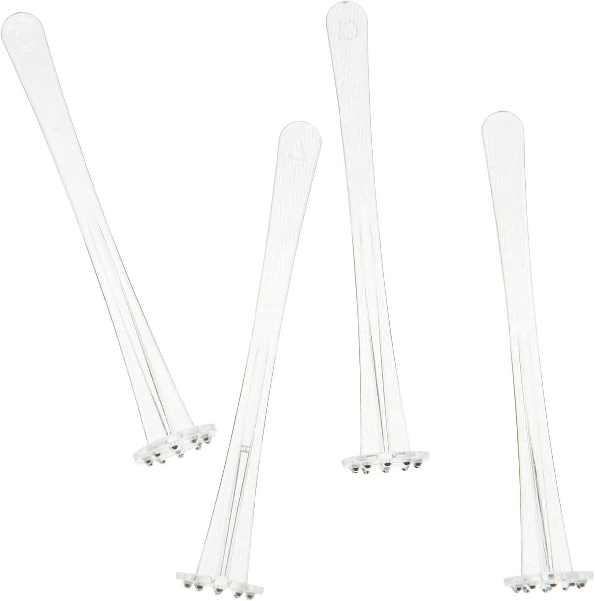 Swizzle Lemon Muddler para cócteles y bebidas de té helado (paquete de 25) (transparente, 4.331 in pequeño)