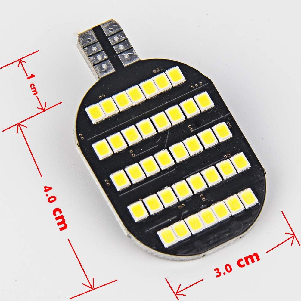 Super Bright 921 – Ampolletas LED para luces de interior de casa rodante, remolque, barco, cúpula interior (paquete de 20 unidades, 6000K, color