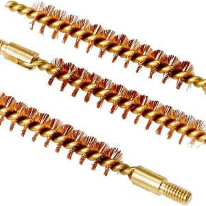 Tipton El mejor cepillo de perforación de pistola paquete de 3 cerdas de bronce calibre 17 para eliminar incrustaciones y residuos en el barril Tipton El mejor cepillo de perforación de pistola paquete de 3 cerdas de bronce calibre 17 para eliminar incrustaciones y residuos en el barril