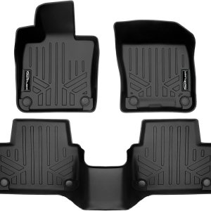 SMARTLINER Juego de alfombrillas negras de 2 filas de protección para todo tipo de clima, compatible con Volvo S60 2019-2023 (no es compatible con SMARTLINER Juego de alfombrillas negras de 2 filas de protección para todo tipo de clima, compatible con Volvo S60 2019-2023 (no es compatible con