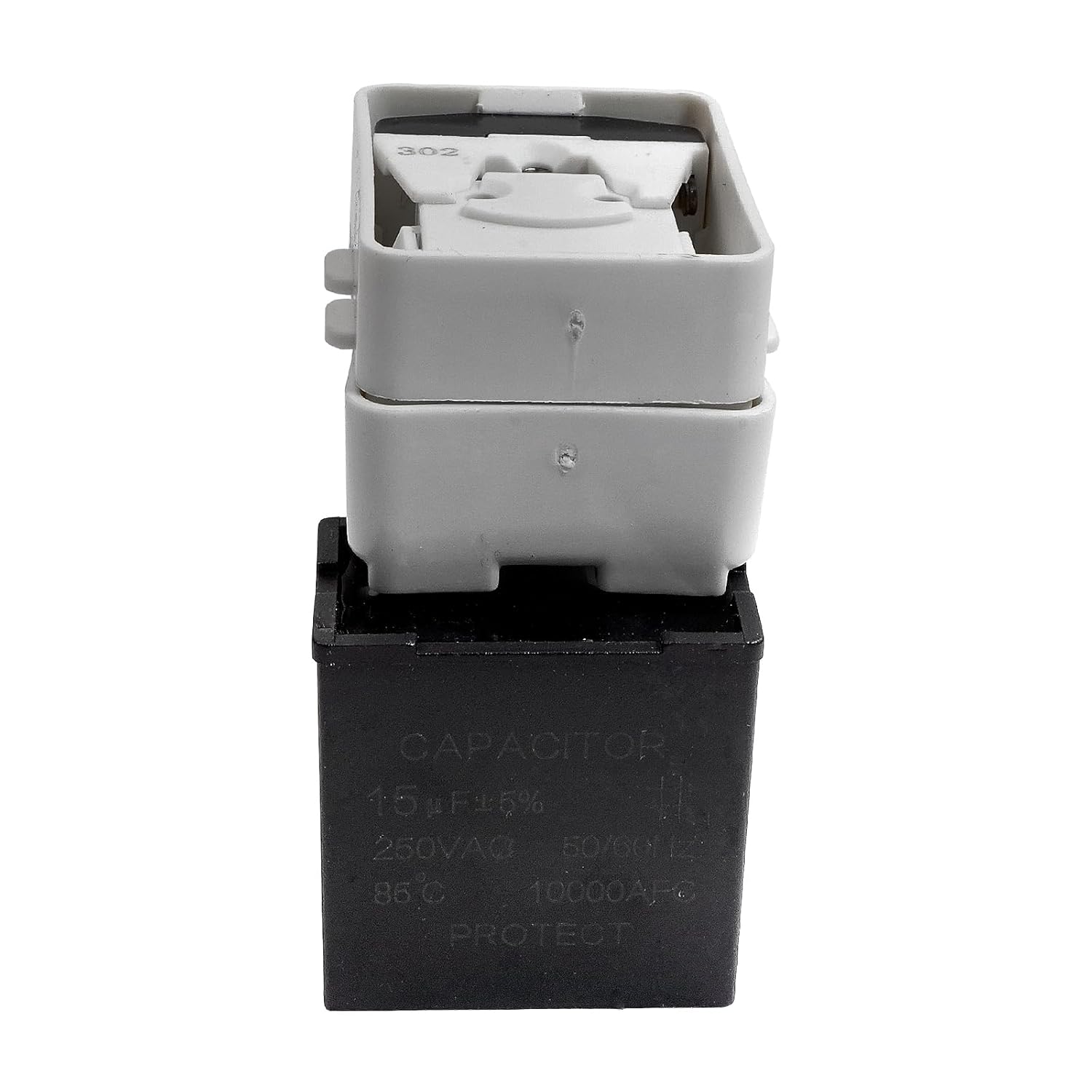 W10613606 Relé de arranque del compresor del refrigerador y reemplazo del condensador para W10416065 AP5787784 PS8746522 3023300 67003186 Compatible
