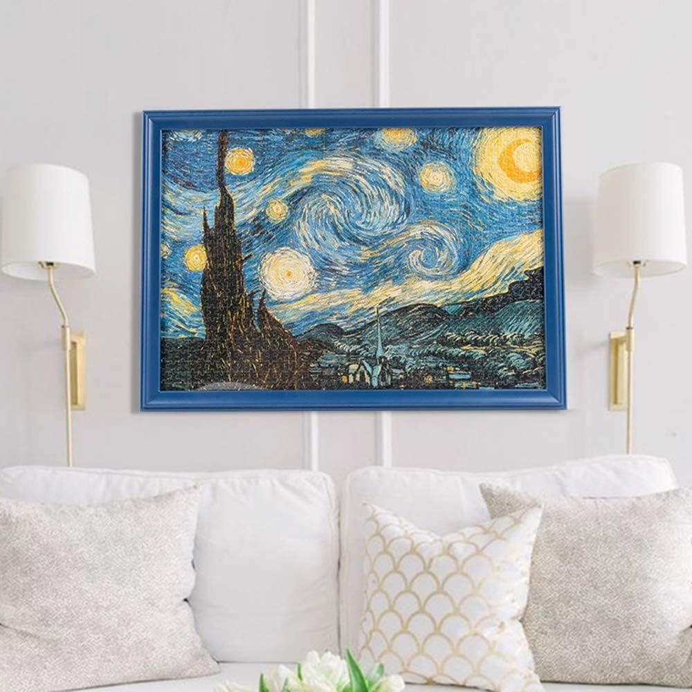Rompecabezas de 1000 piezas para adultos, noche estrellada por Vincent Van Gogh de 27.56 x 19.69 pulgadas, rompecabezas para adultos, juguete