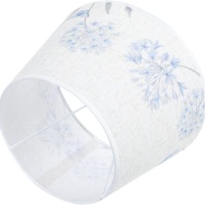 DOITOOL 1 pantalla de lámpara con adornos de metal, decoración blanca, para lámparas de pie, cubierta de lámpara de tela, pantalla de noche, DOITOOL 1 pantalla de lámpara con adornos de metal, decoración blanca, para lámparas de pie, cubierta de lámpara de tela, pantalla de noche,