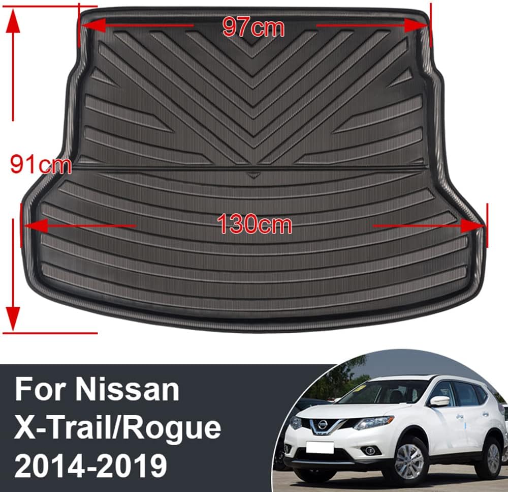 Bandeja de forro de carga para maletero Nissan X-Trail Rogue XTrail T32 2014 2015 2016 2017 2018 2019 maletero Mat impermeable