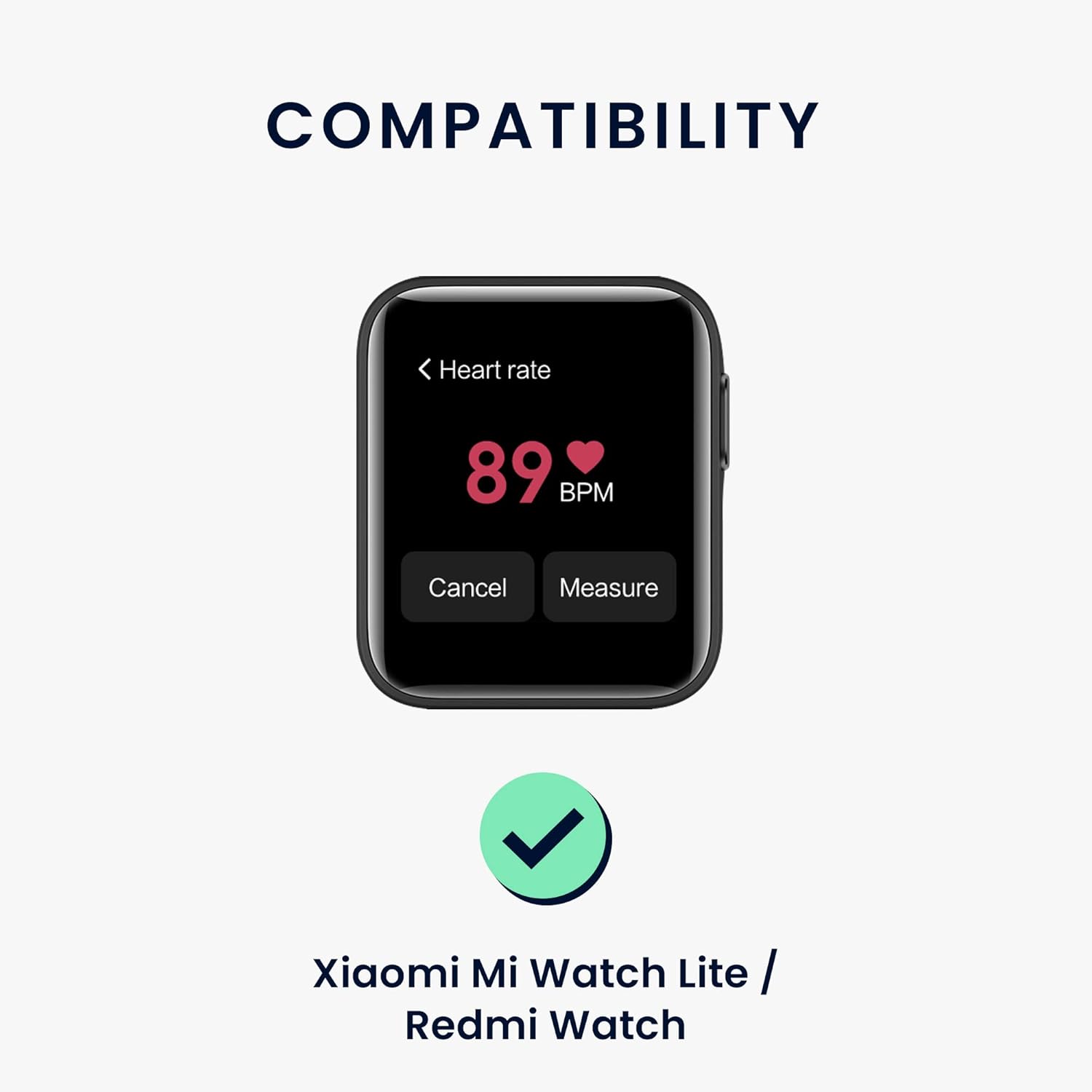 kwmobile Correas compatibles con correas de reloj Xiaomi Mi Watch LiteRedmi – 2 correas de reloj de silicona de repuesto, color negroazul oscuro