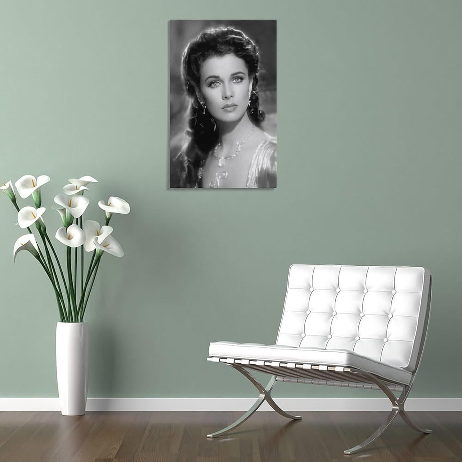 Vivien Leigh – Póster conmemorativo de actriz de cine famosa, 30 regalos, lienzo de pintura, arte de pared, impresiones de cuadros decorativos,