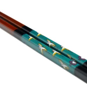 Wakasa Paint Palillos Grúa (negro 9 pulgadas) IC-03B  Japón Kutani, fabricado en Japón, apto para lavavajillas, gran regalo Wakasa Paint Palillos Grúa (negro 9 pulgadas) IC-03B  Japón Kutani, fabricado en Japón, apto para lavavajillas, gran regalo