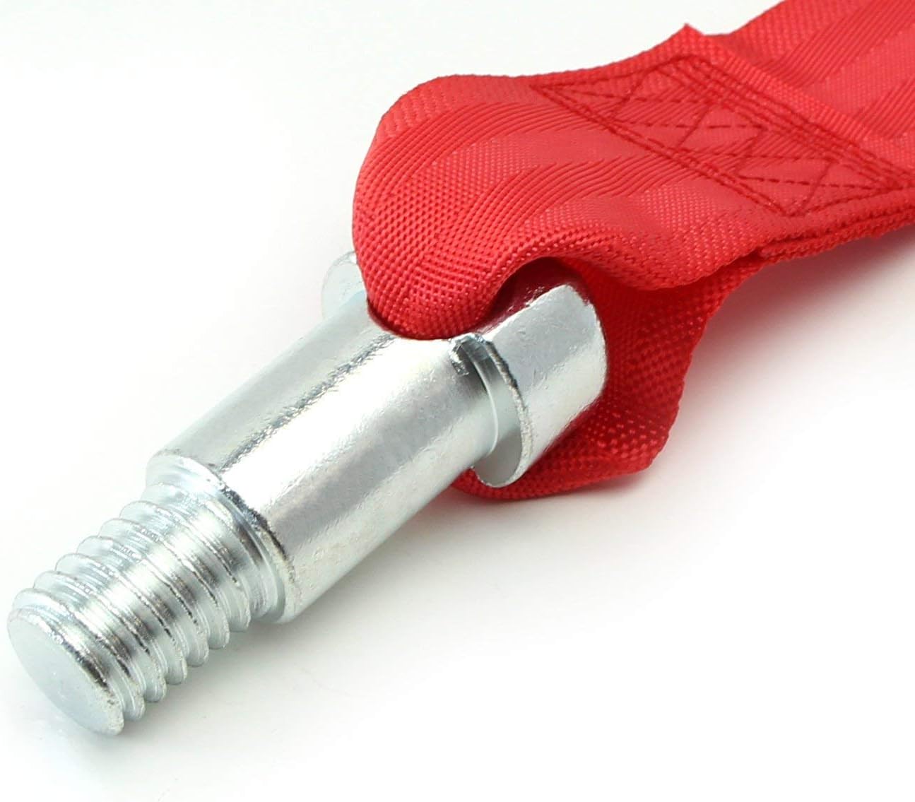 iJDMTOY Juego de correa de gancho de remolque de carreras de alta estética roja compatible con Toyota Supra GR 2020 en adelante, hecha de varilla de
