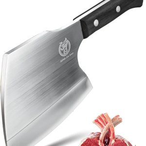 ZENG JIA DAO Meat Cleaver Bone Cleaver Knife Meat Chopper Heavy Duty 6 ” Bone Axe Butcher Knife Forged HC Steel Pakka Wood Handle in Restaurant ZENG JIA DAO Meat Cleaver Bone Cleaver Knife Meat Chopper Heavy Duty 6 ” Bone Axe Butcher Knife Forged HC Steel Pakka Wood Handle in Restaurant