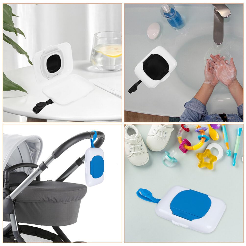 Caja de toallitas para bebés, contenedor de toallitas para bebés, dispensador de toallitas desechables para toallitas húmedas para calentador,
