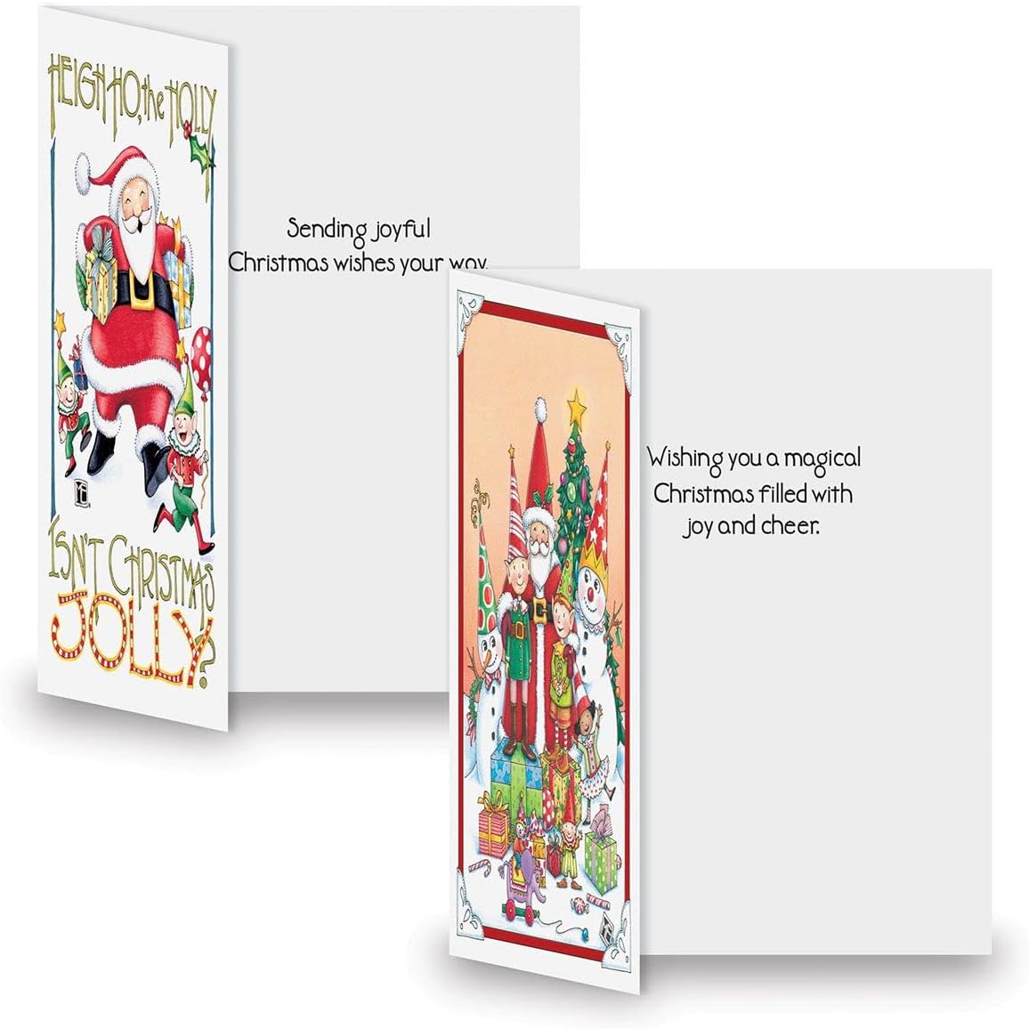 Current Juego de tarjetas de felicitación navideñas Believe in Santa  Mary Engelbreit, juego de 20 tarjetas grandes plegadas de 5 x 7 pulgadas,