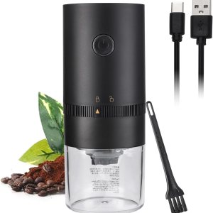 Molinillo de café portátil pequeño  Molinillo de granos de café eléctrico con múltiples ajustes de molienda para prensa francesa, infusión fría, Molinillo de café portátil pequeño  Molinillo de granos de café eléctrico con múltiples ajustes de molienda para prensa francesa, infusión fría,