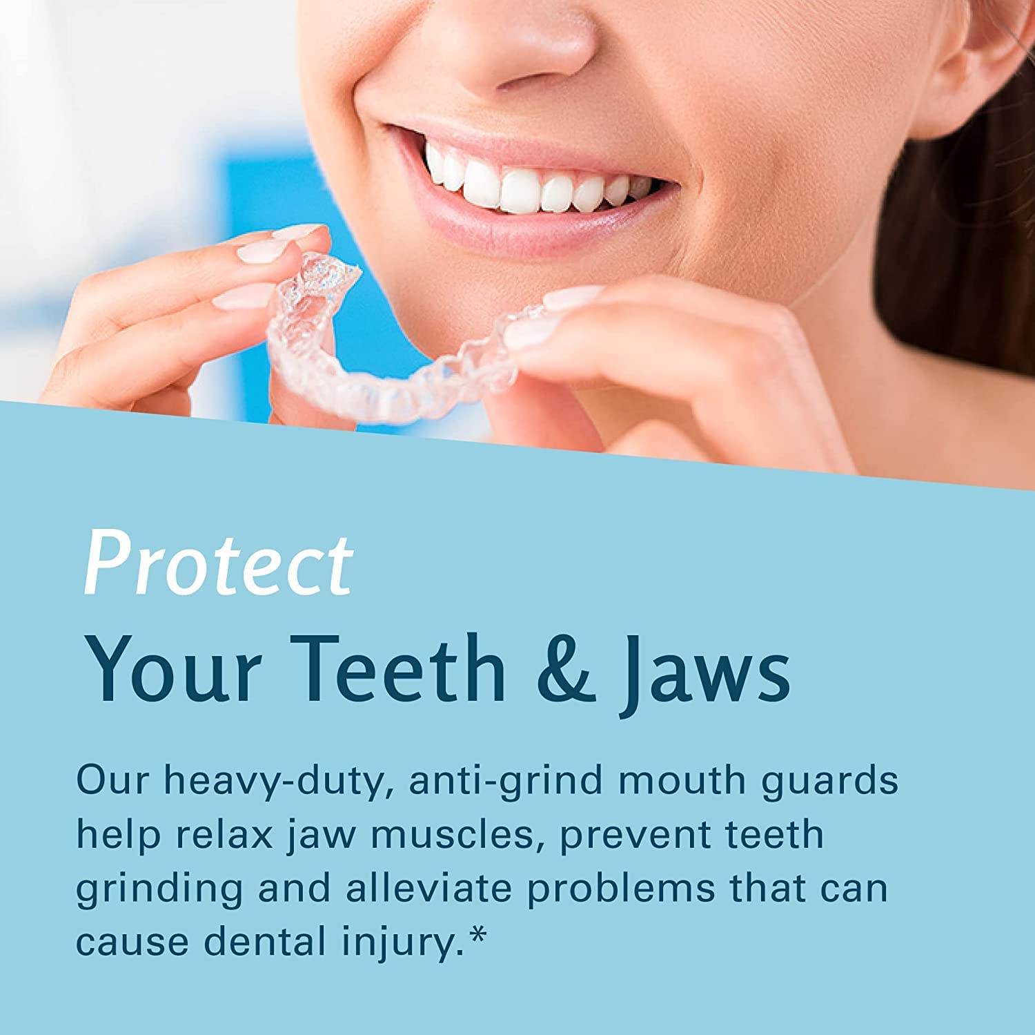 M3 Naturals Estuche de baño para dentaduras postizas con protector bucal