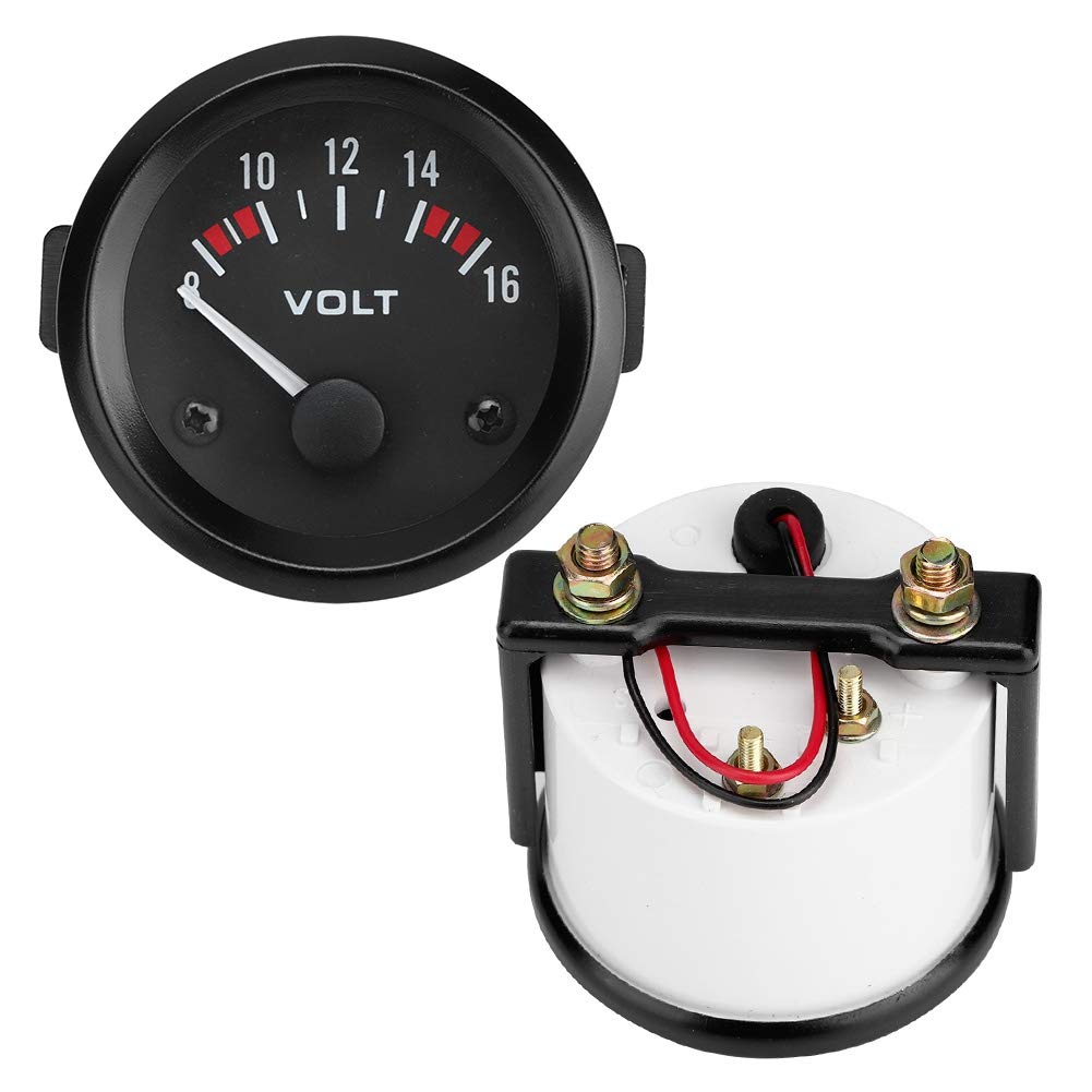 Voltímetro 12V 52mm2in Medidor de Voltaje 8-16V Volt Meter BX100007 Voltímetro Electrónico Voltímetro Voltímetro Medidor de Voltaje para Vehículo