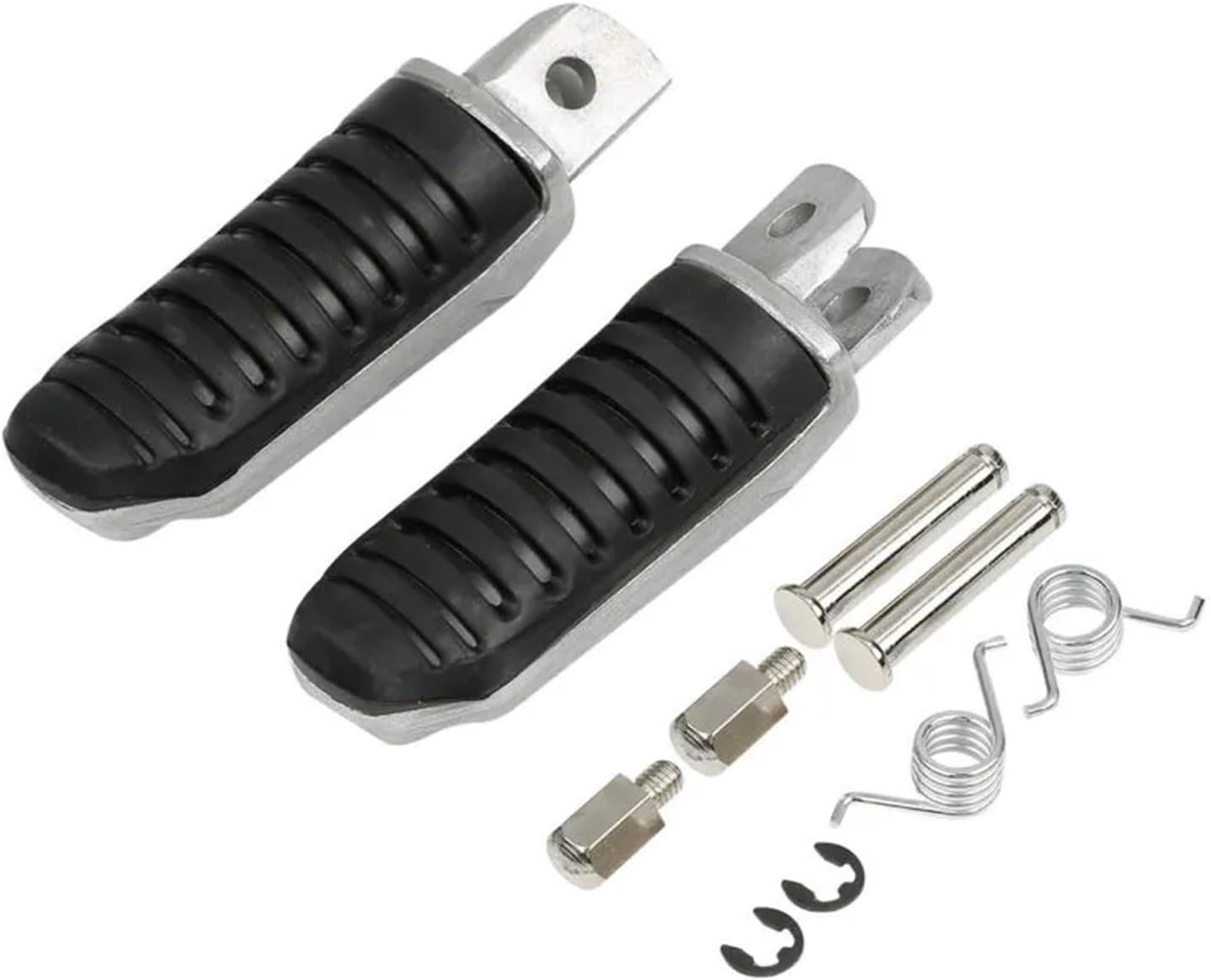 Reposapiés delanteros compatibles con motos V-Strom 1000 Dl1000 DL650 1999-2012 2002-2008 (color cromado)