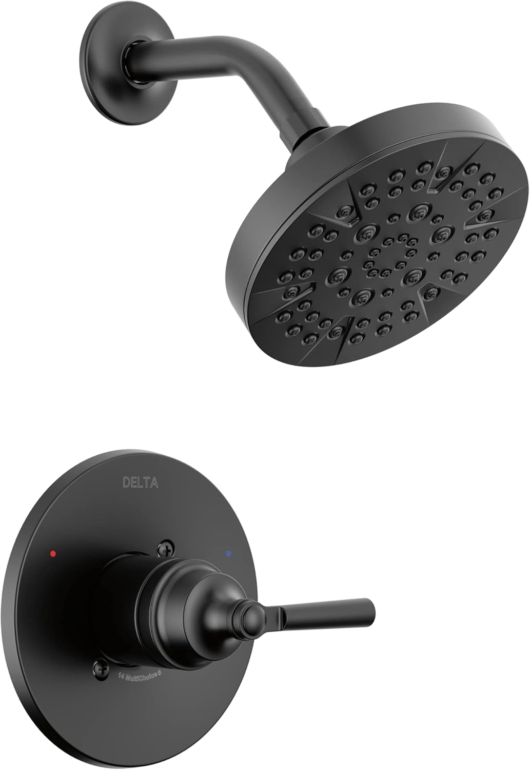 Delta Faucet Saylor T14235-BL – Kit de moldura de válvula de ducha negra, sistema de ducha Delta, juego de grifo de ducha, accesorio de ducha negro,