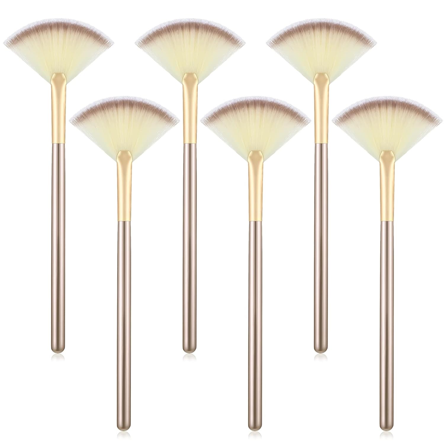 Maitys 6 pinceles faciales para máscara de abanico, herramientas de cepillo aplicador de máscara suave, brochas de maquillaje delgadas, herramienta