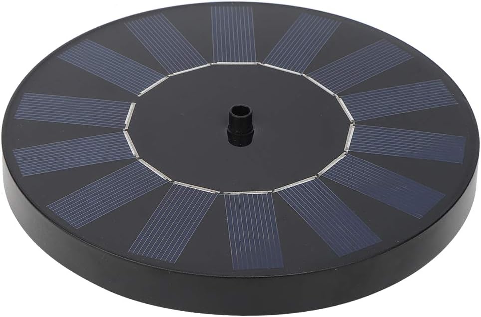 Fydun Bomba de fuente solar al aire libre de 7 V para jardines Birdpo pequeñas piscinas decoración 7V al aire libre alimentado por energía solar