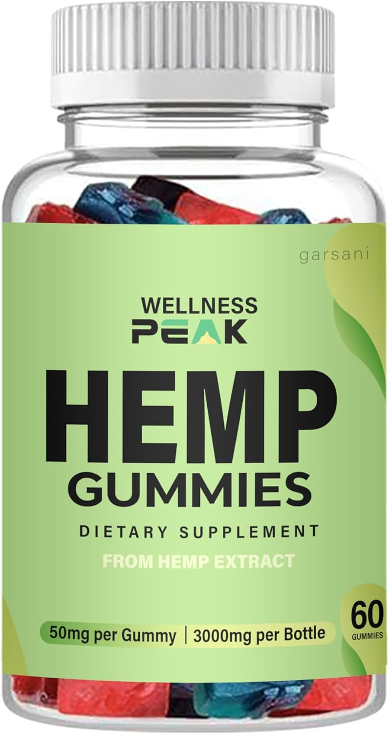 Gomitas Wellness Peak – Gomitas de cáñamo Wellness Peak (individuales, 60 gomitas)