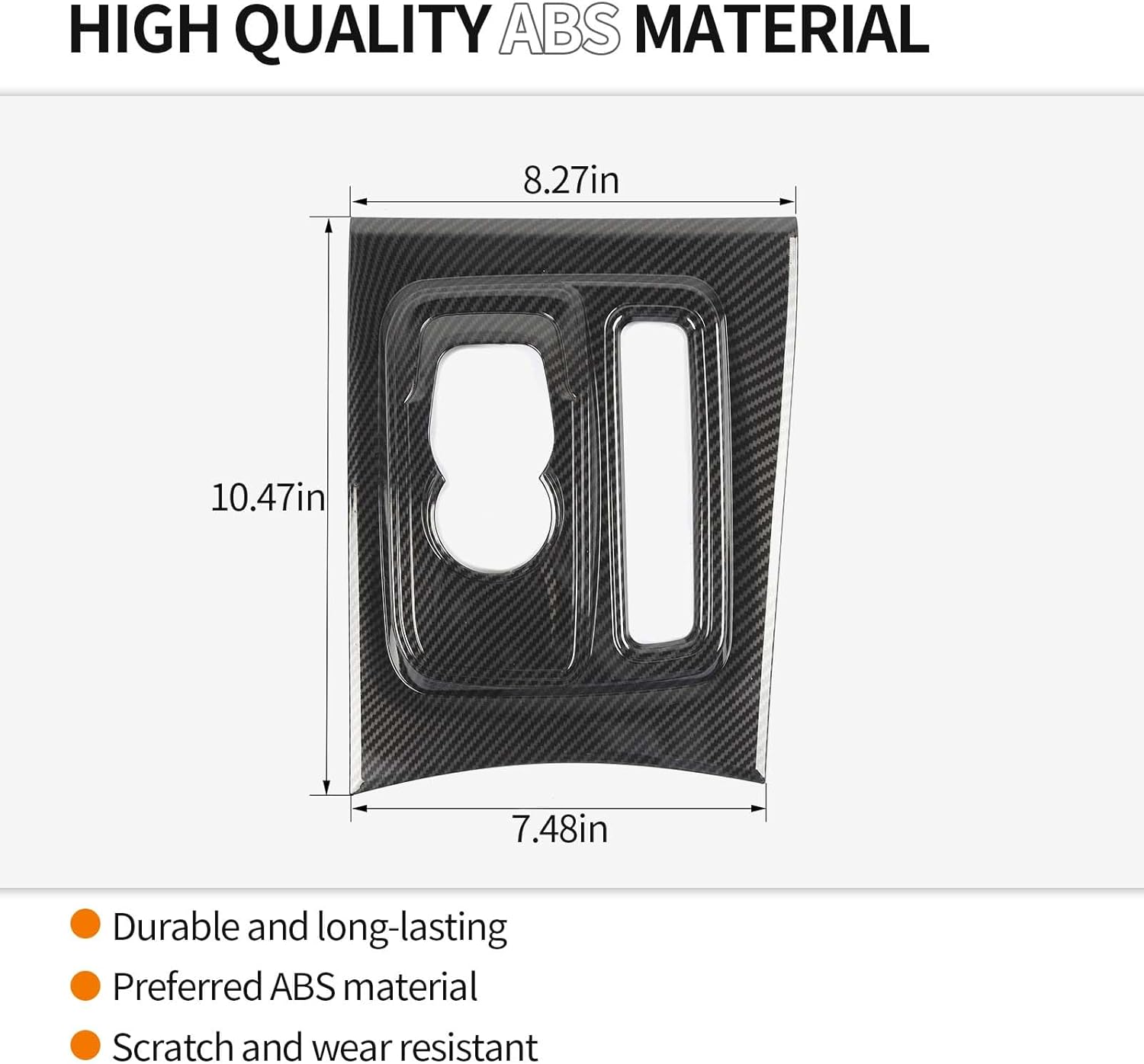 RT-TCZ Para Chrysler 300C Cambio de engranajes Panel Trim Cubierta Compatible con Chrysler 300300C 2015 Up Fibra de Carbono Interior Accesorios