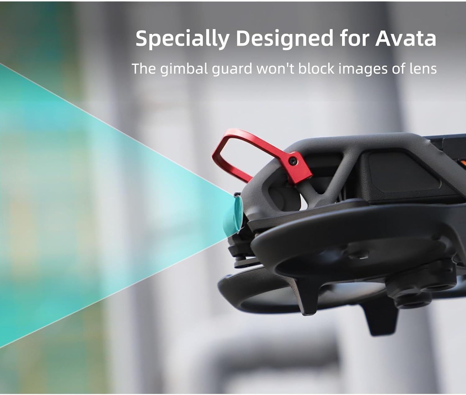 XNasu Drone Aluminum Alloy Gimbal Bumper Camera Guard Bar Protector Bump-Proof for DJI AVATA Drone Accessories (Color  Red)