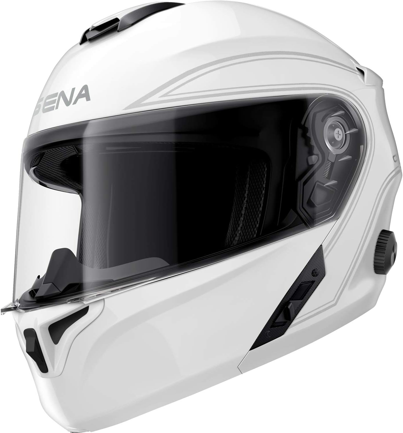 Sena Outrush – Casco modular de motocicleta Bluetooth con sistema de intercomunicación