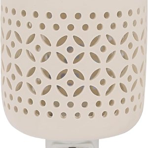 CVHOMEDECO. Calentador eléctrico de cera para pared, calentador de fragancia de cerámica decorativo para velas perfumadas, cera derretida, tartas y CVHOMEDECO. Calentador eléctrico de cera para pared, calentador de fragancia de cerámica decorativo para velas perfumadas, cera derretida, tartas y