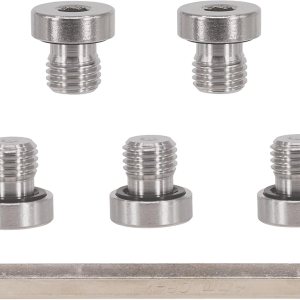Tapón de drenaje de aceite de cabeza redonda hexagonal de acero inoxidable 304 estándar M8x1 con anillo de goma, ajuste universal para automóviles, Tapón de drenaje de aceite de cabeza redonda hexagonal de acero inoxidable 304 estándar M8x1 con anillo de goma, ajuste universal para automóviles,