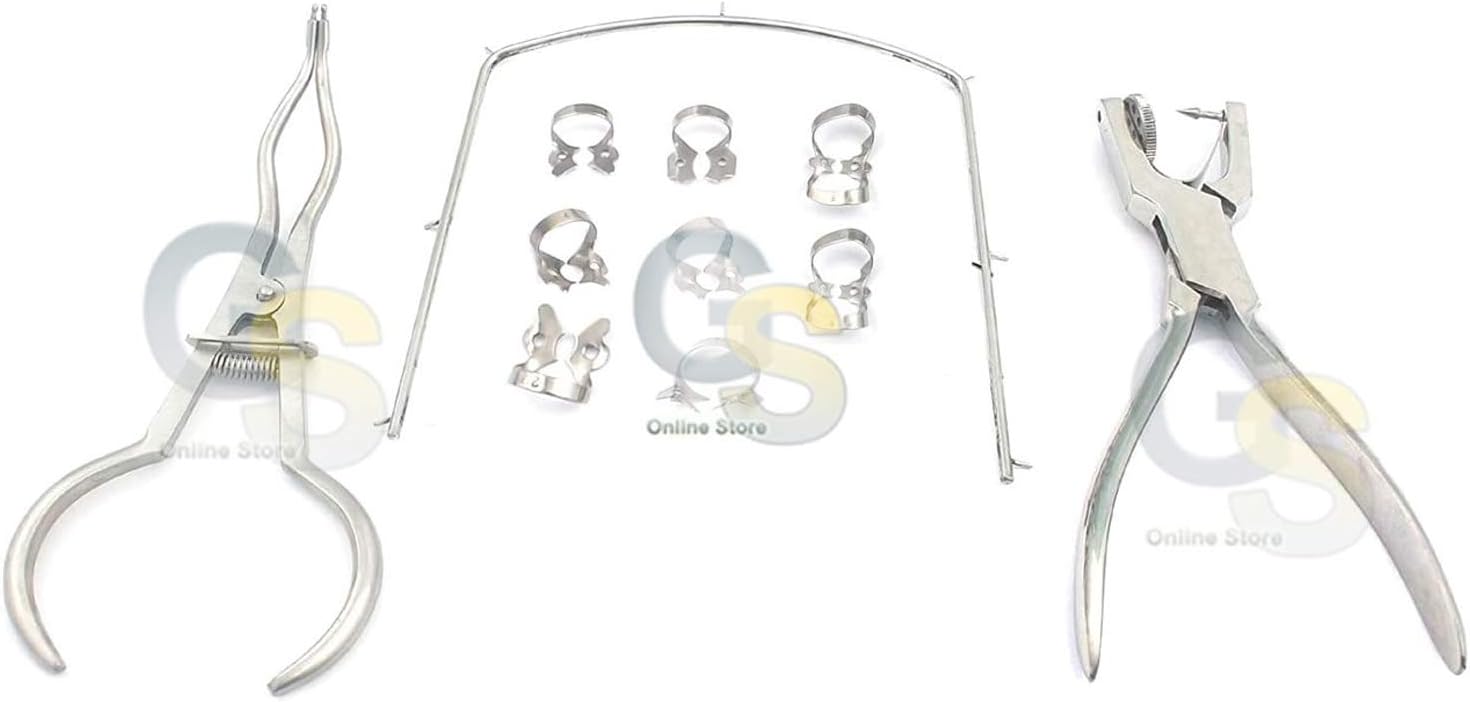 G.sKit de inicio de Dam de goma de 11Medic Dental instrumentos mejor calidad