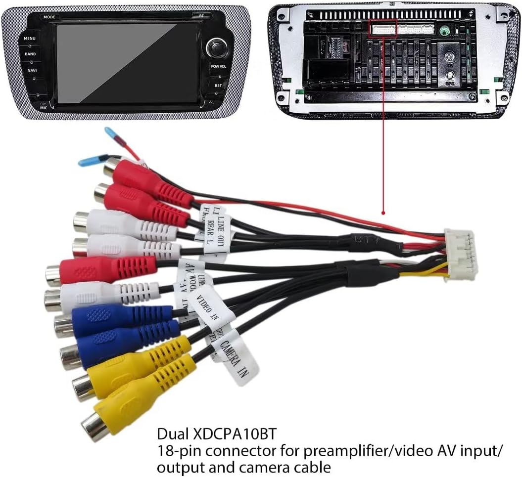 Accesorios de salida de entrada de video AV, alto rendimiento, duradero, piezas de repuesto reemplazan el preamplificador de conector premium de 18