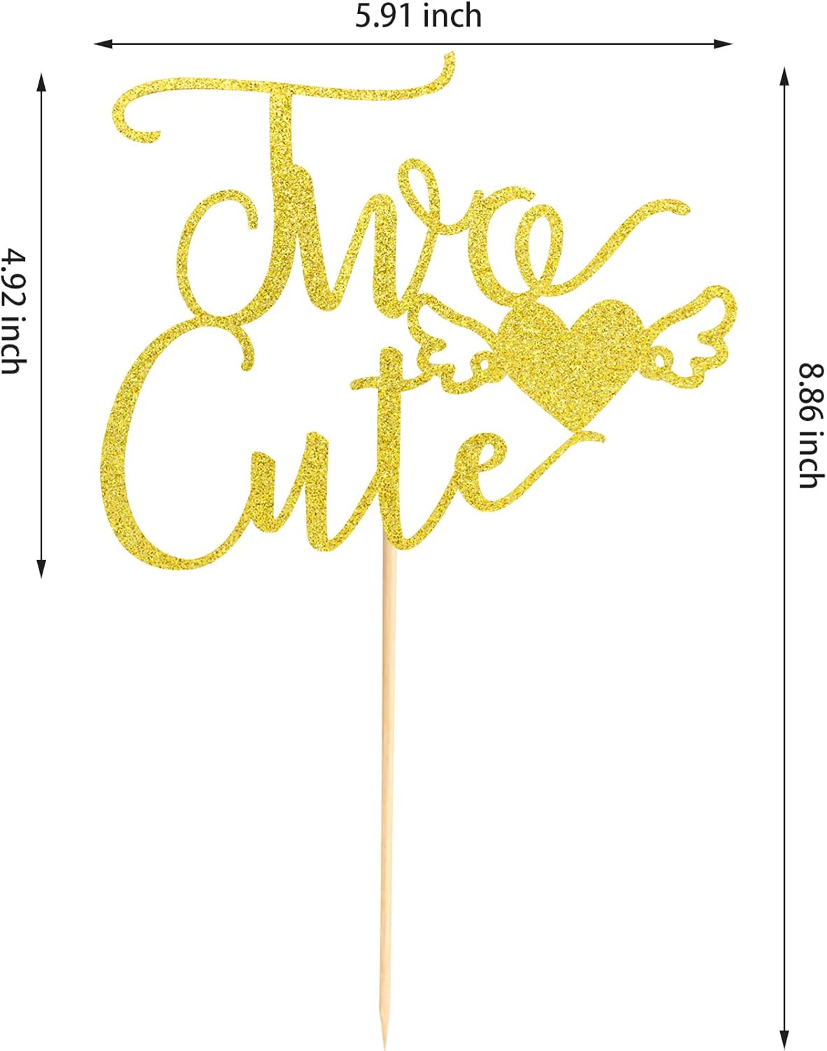 Dos bonitas decoraciones para tartas para bebé niña y niño  Selección de pastel de segundo cumpleaños  Suministros de decoración de fiesta de feliz