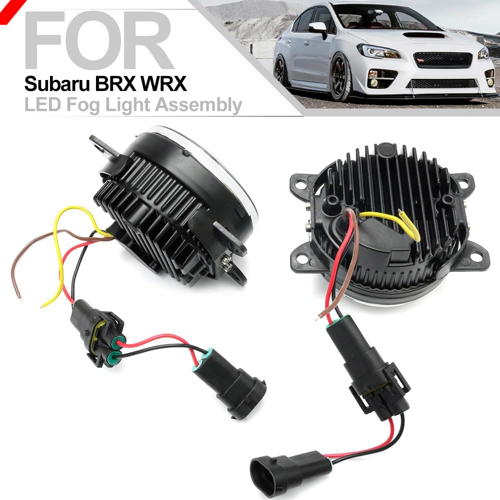 Conjunto de luces LED de conducción antiniebla para Subaru BRZ WRX STI Impreza Legacy Outback Forester Crosstrek Switchback – Kit de lámparas de