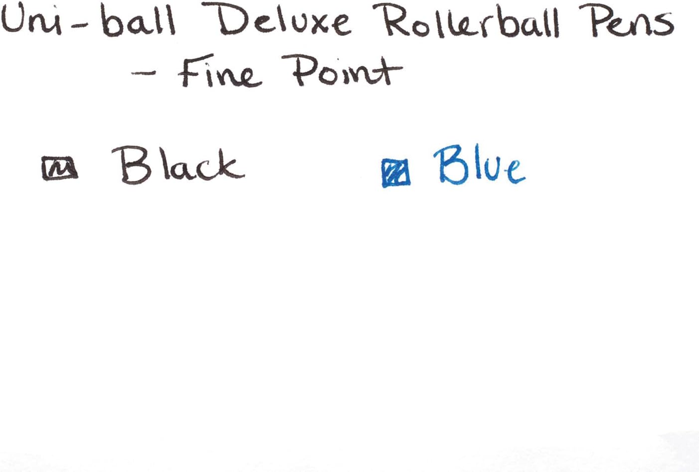 uni-ball 60053 Deluxe Roller Ball Stick Impermeable Pluma Tinta Azul Docena Fina