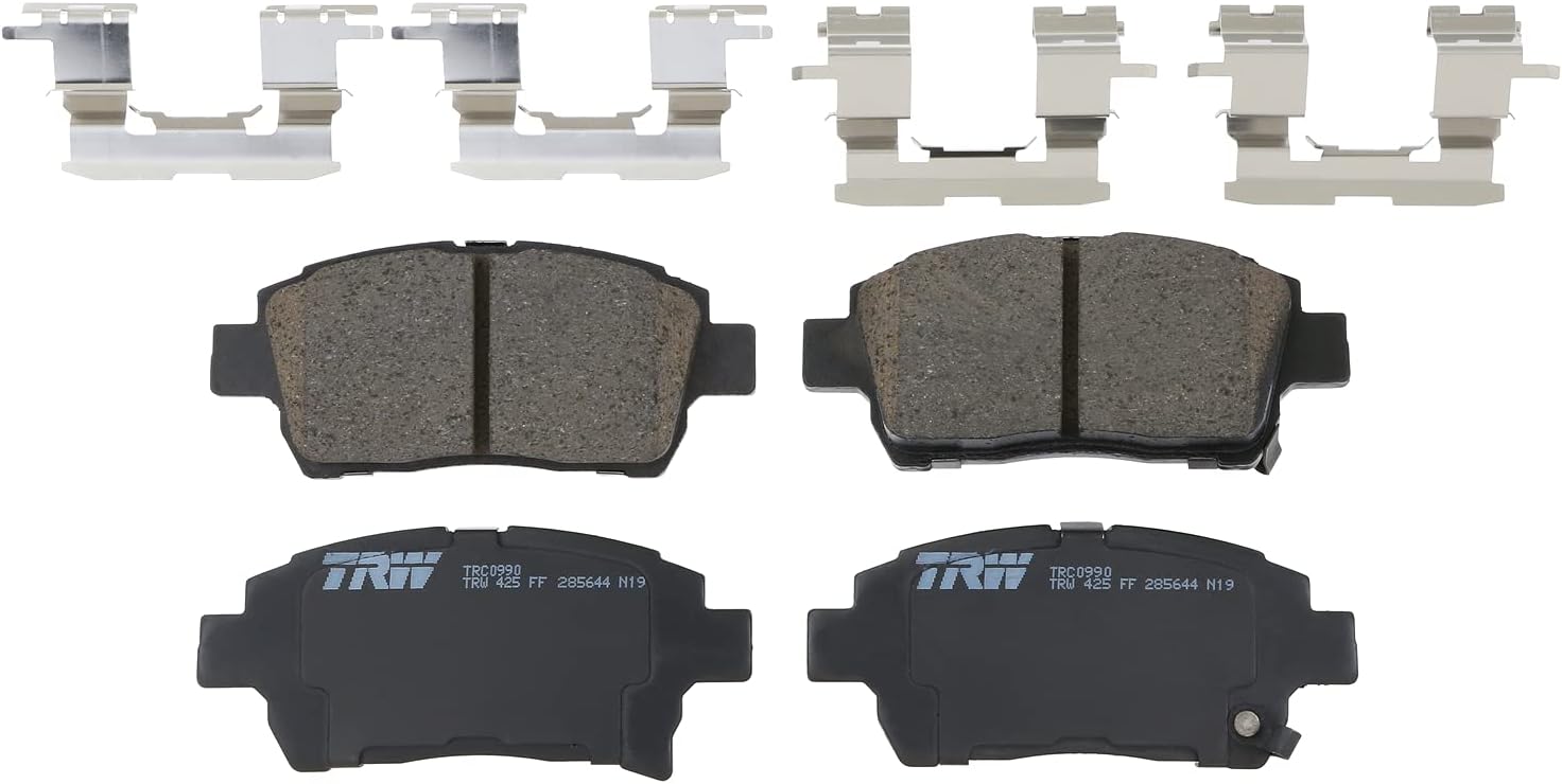 TRW Pro TRC0990 Juego de pastillas de freno de disco para Toyota Prius 2003-2009, frontal y otras aplicaciones