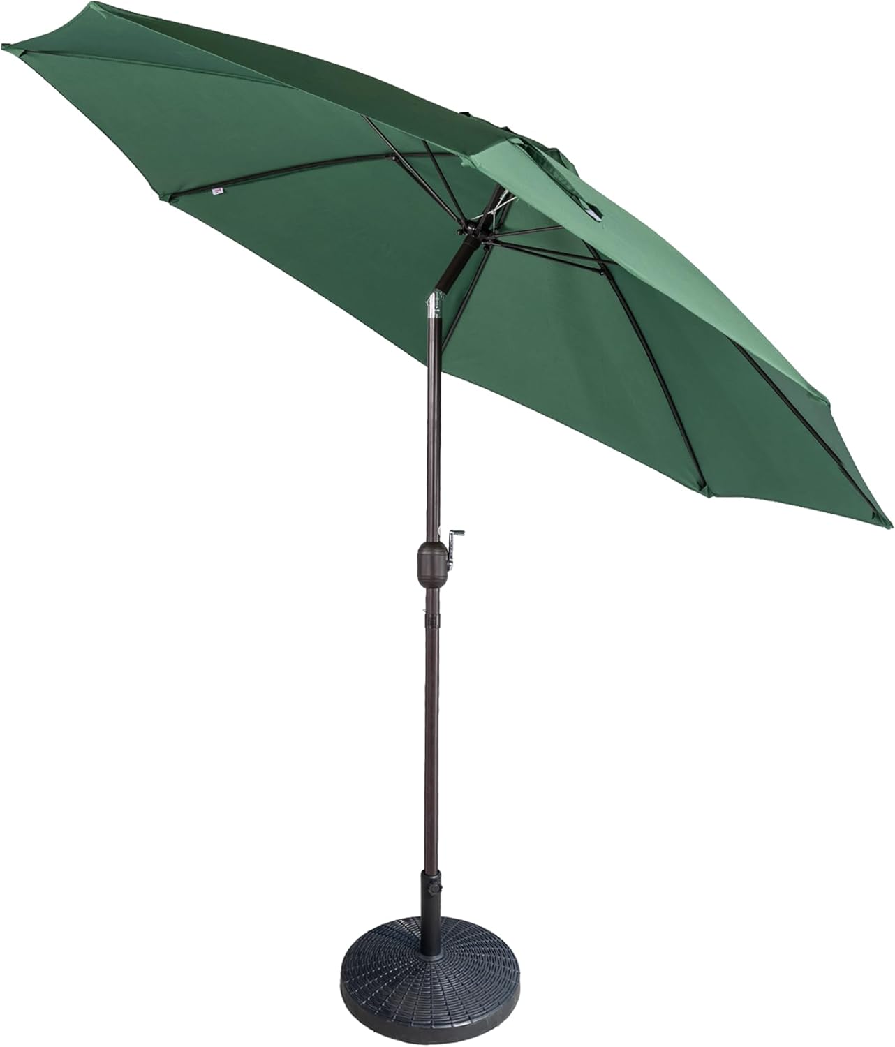 Sundale Outdoor Paraguas con base incluida, sombrilla de patio de 10 pies con base de sombrilla de 48 libras, sombrilla de mesa de poliéster para