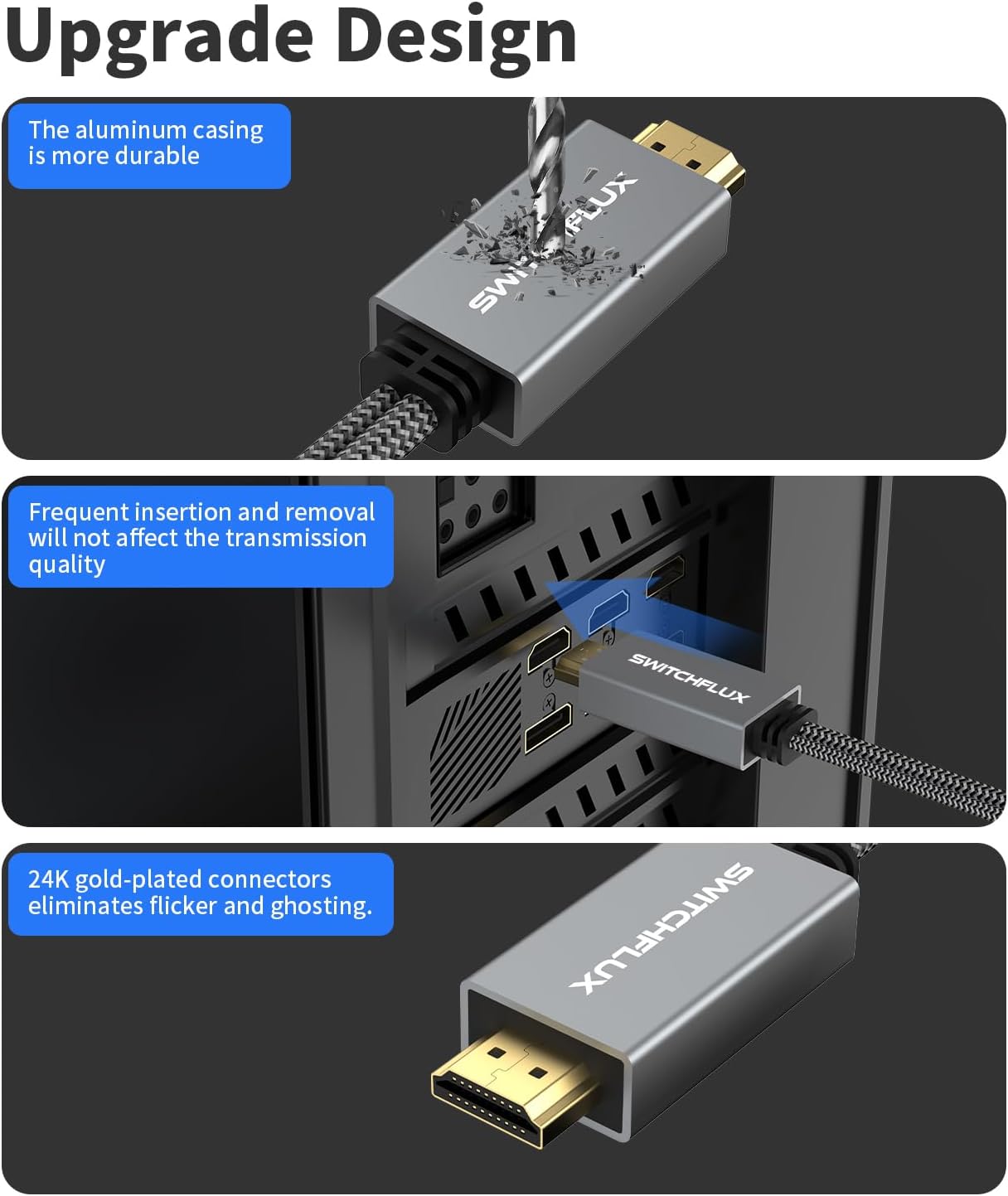 Adaptador HDMI a Displayport, 4K 60Hz HDMI activo macho a DP hembra adaptador convertidor de alta velocidad HDCP 2.2 cable para PC, NVIDIA, AMD, NS,